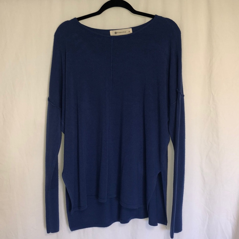 *SOLD* The Impeccable Pig Long Sleeve Blue Sweater Shirt